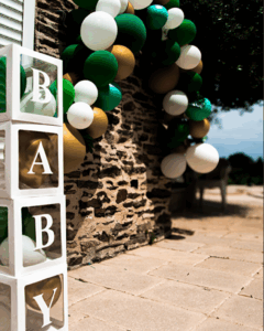 Photo de la décoration d'une Baby Shower dans le Tarn